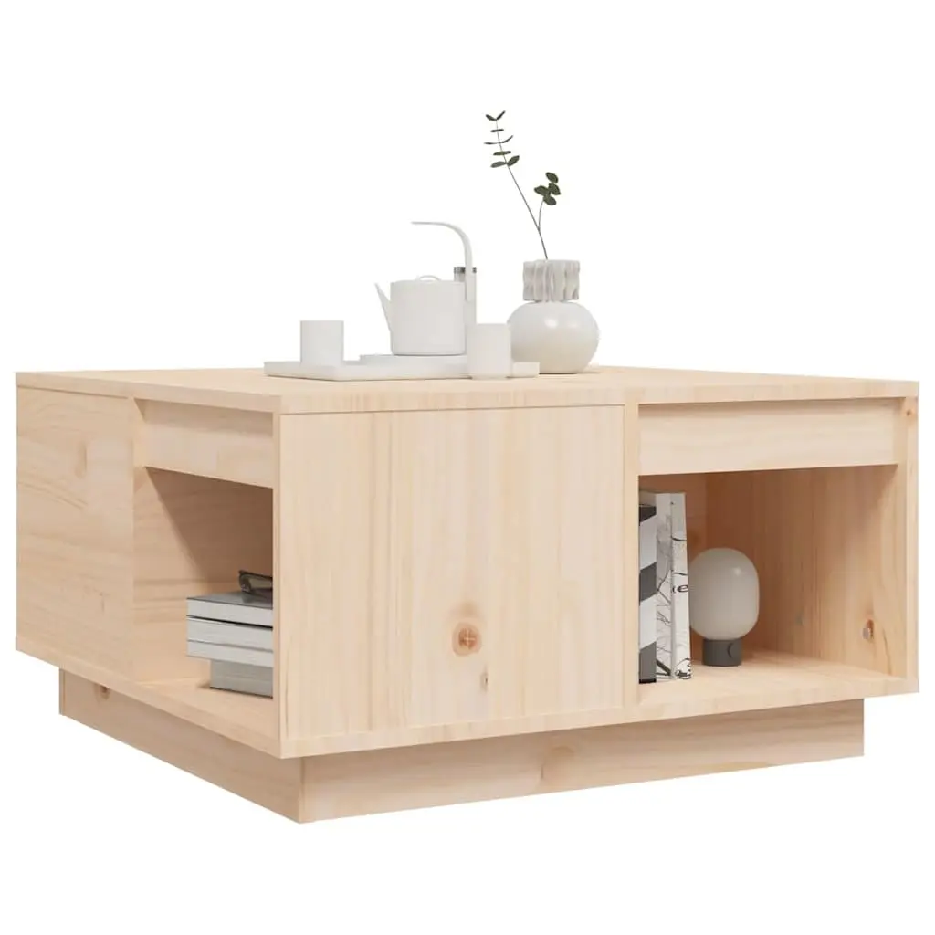 Brown Coffee Table 60x61x32.5cm in Solid Pine