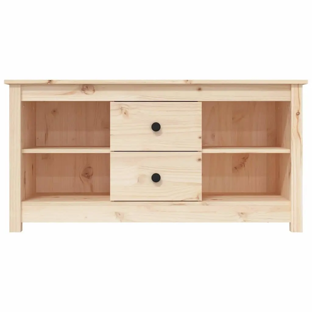 TV Cabinet in Solid Pine Wood with Ample Storage