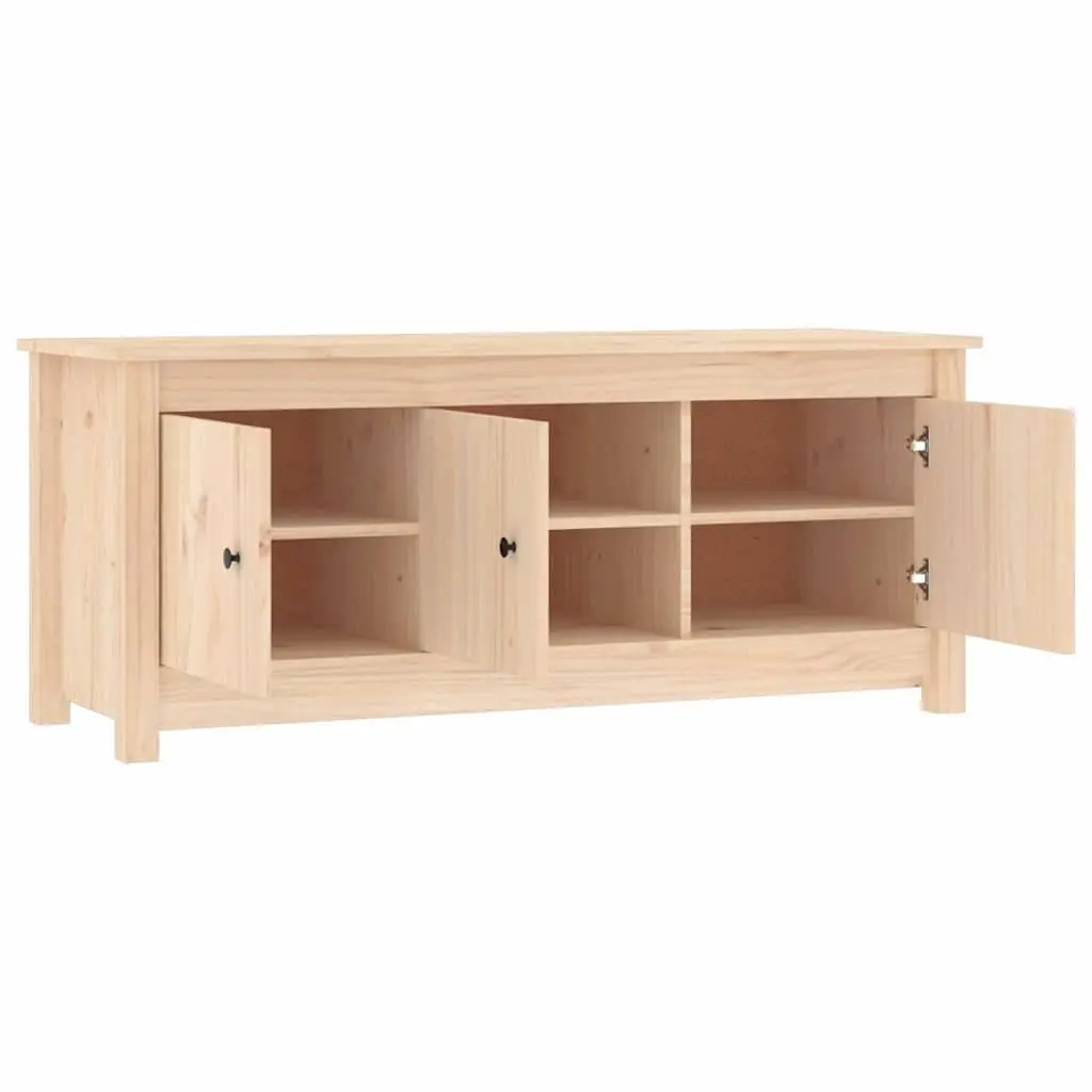 Solid Pine Wooden Shoe Cabinet with 6 Compartments
