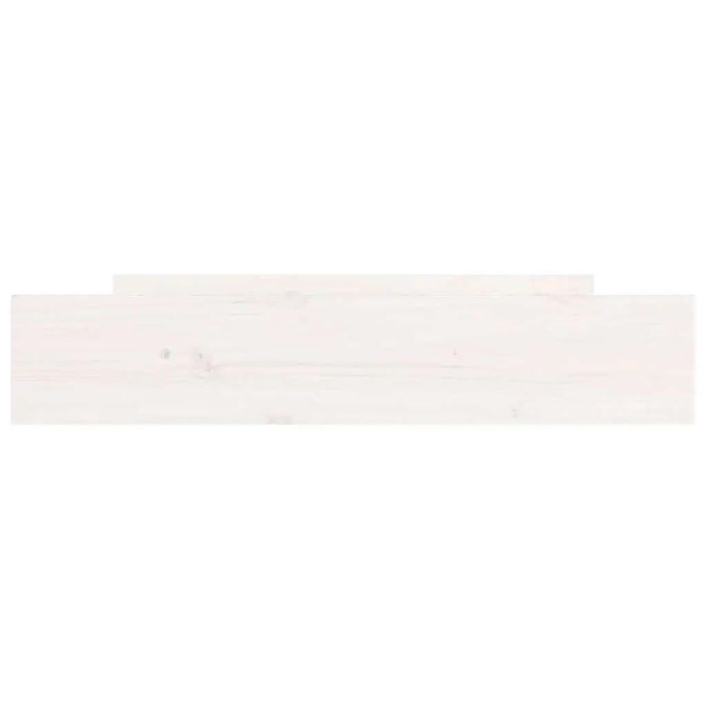 Under Bed Storage Drawers Solid Pine Wood White 2 Piece