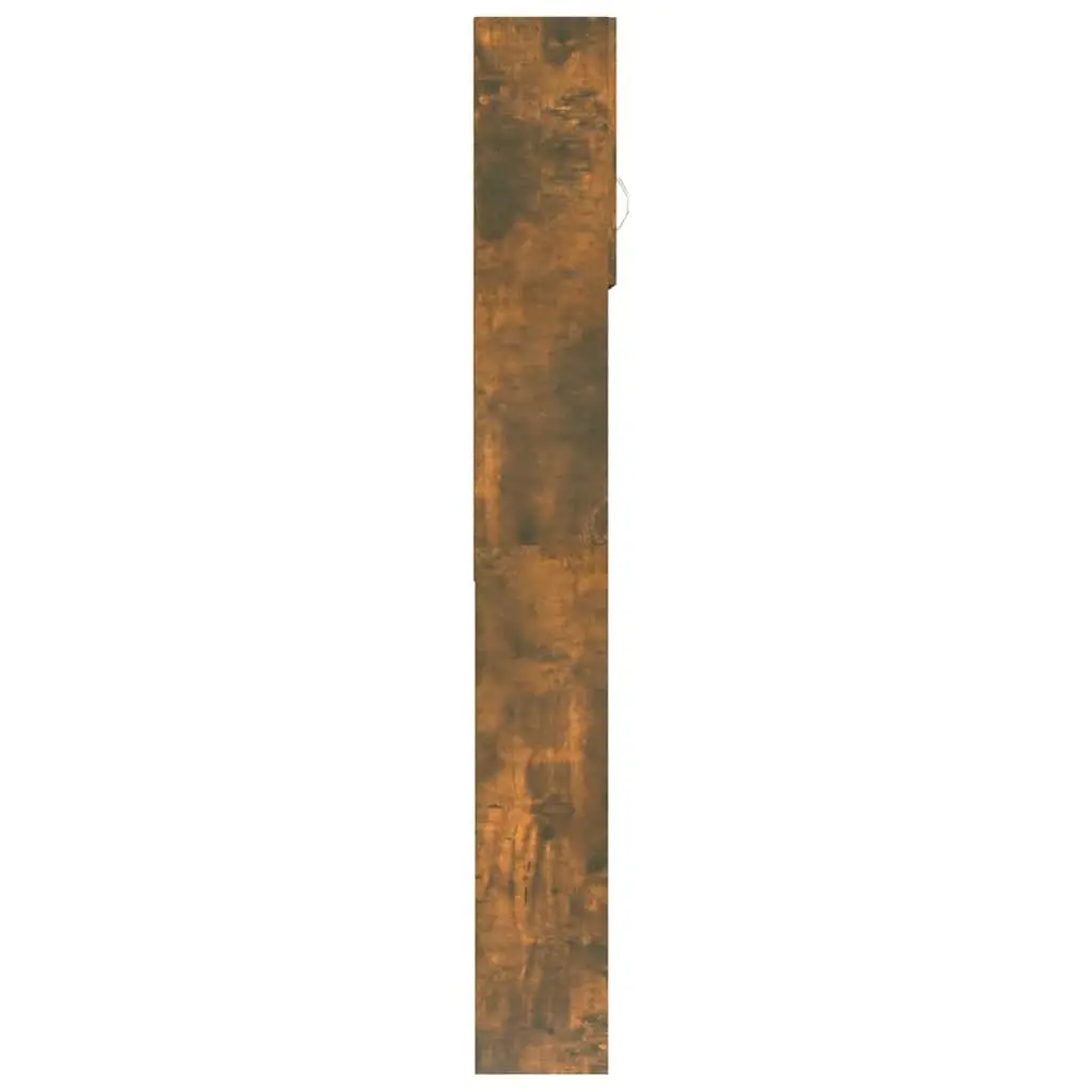 Washing Machine Cabinet Engineered Wood 64 x 25.5 x 190 cm Smoked Oak