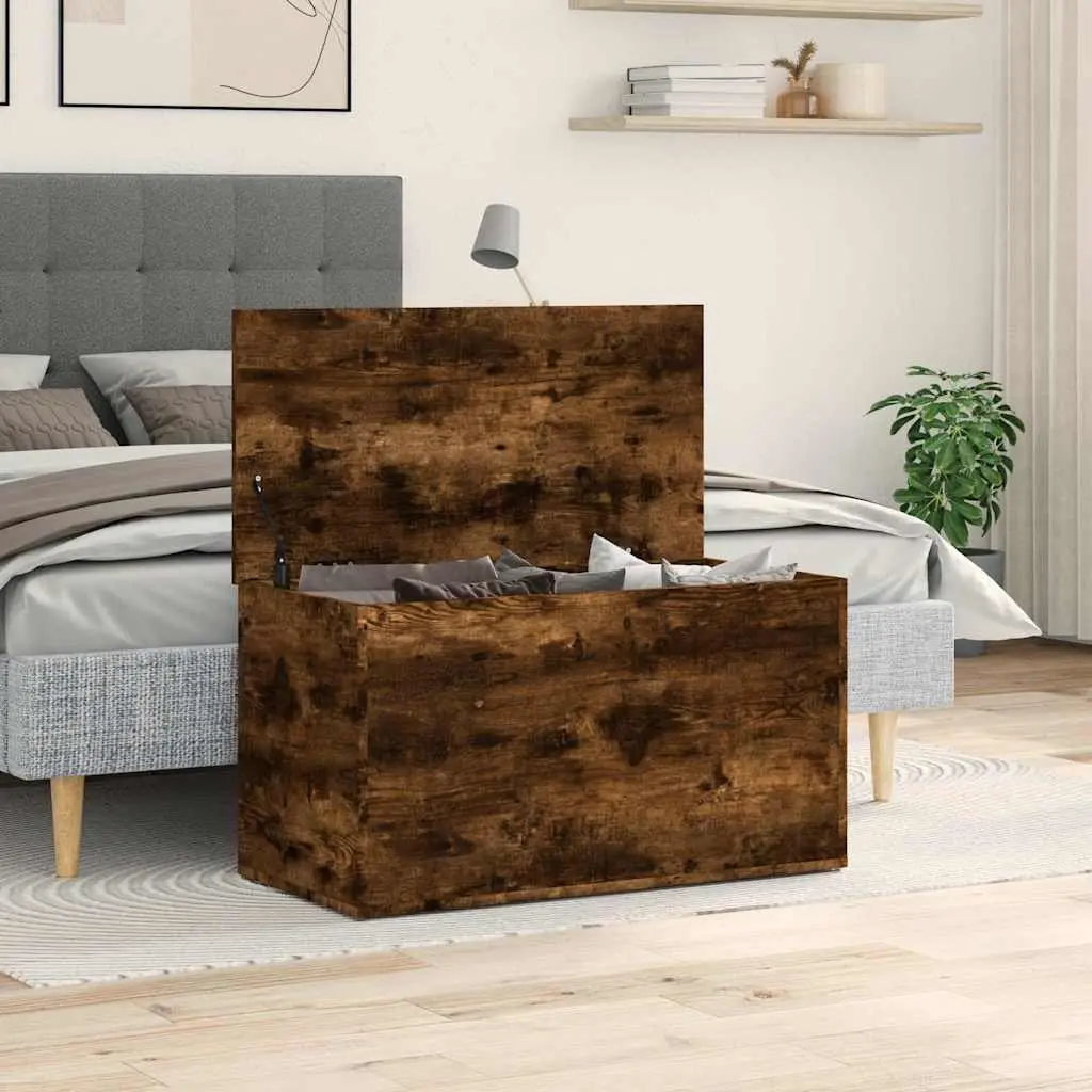 Brown Engineered Wood Storage Chest for Organising