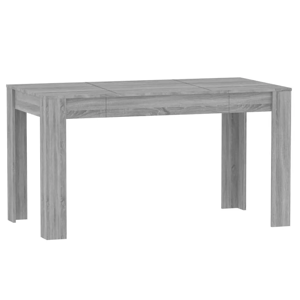 Grey Dining Table with Sturdy Engineered Wood