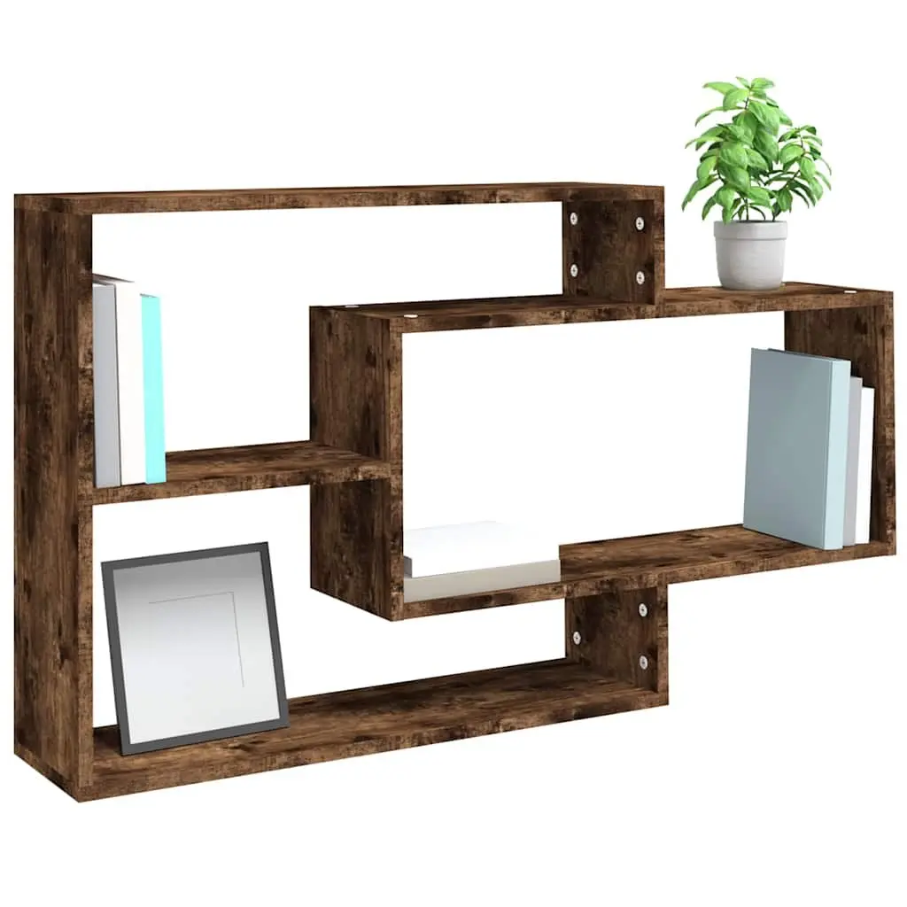 Wall Shelf with 3 Open Storage Compartments