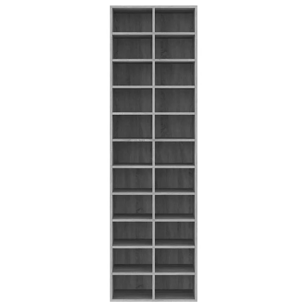 Shoe Cabinet Engineered Wood 54x34x183 cm Grey