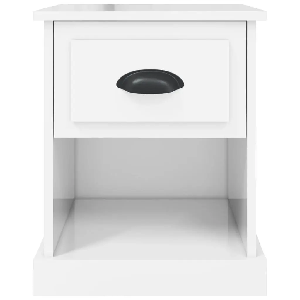 Engineered Wood Nightstand White 39x39x47.5cm