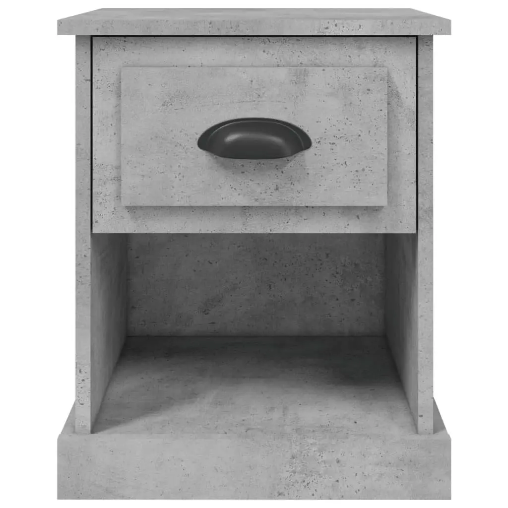 Grey Bedside Cabinets 2 pcs 39x39x47.5 cm