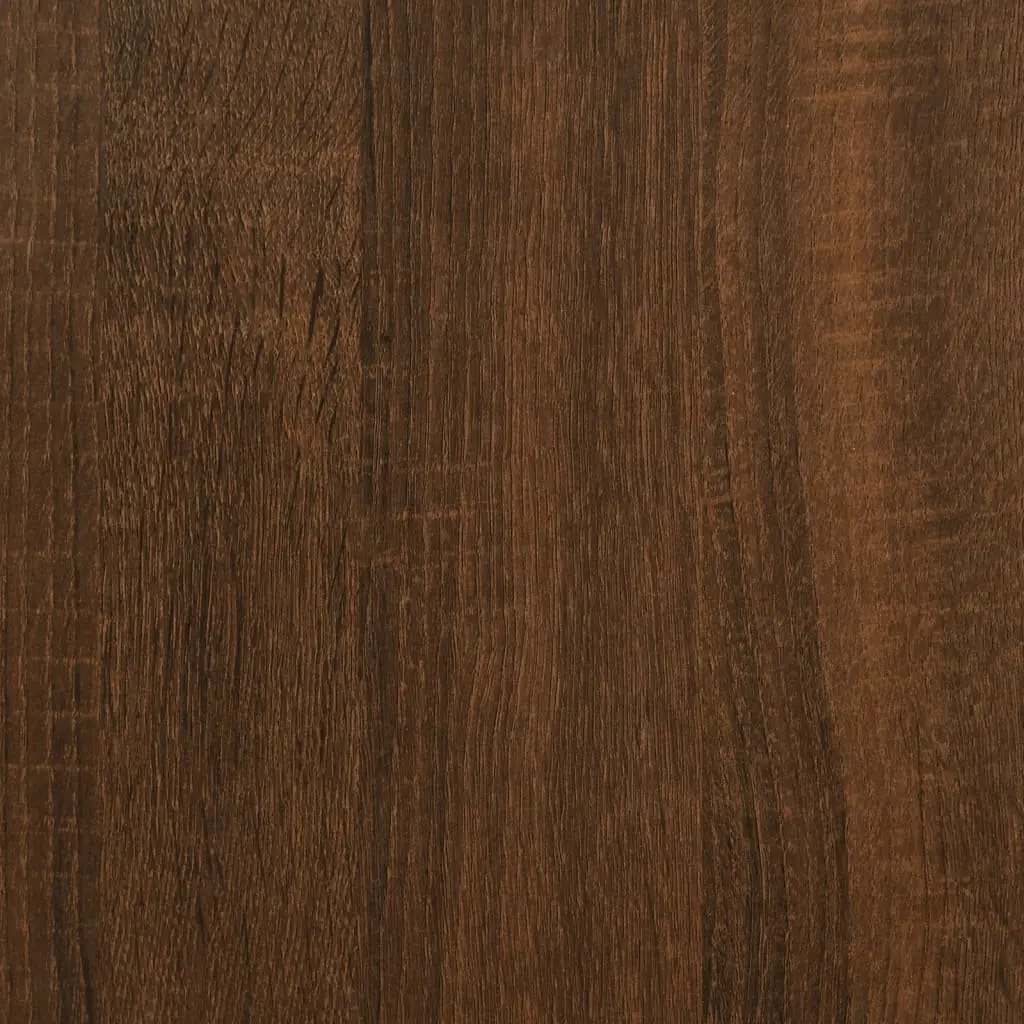 Brown Oak Bedside Cabinets Set of 2