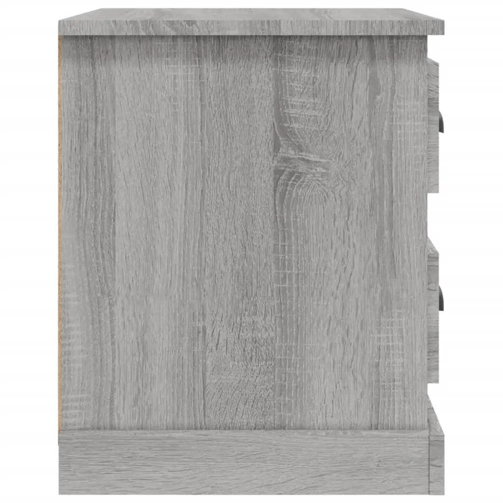 Grey Bedside Cabinet with 2 Drawers