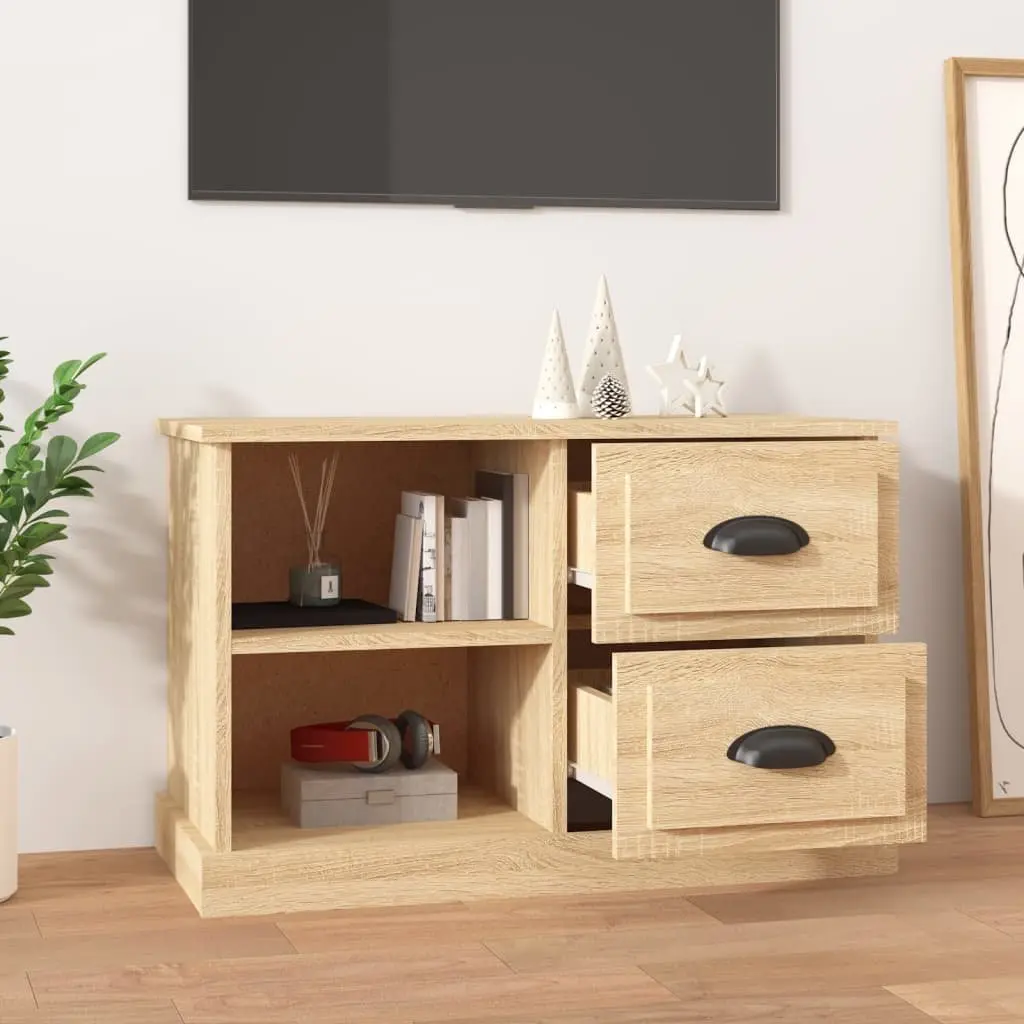 Sonoma Oak Brown TV Cabinet with Engineered Wood