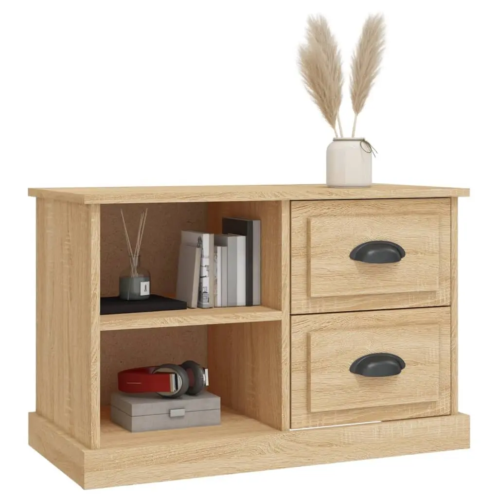 Sonoma Oak Brown TV Cabinet with Engineered Wood