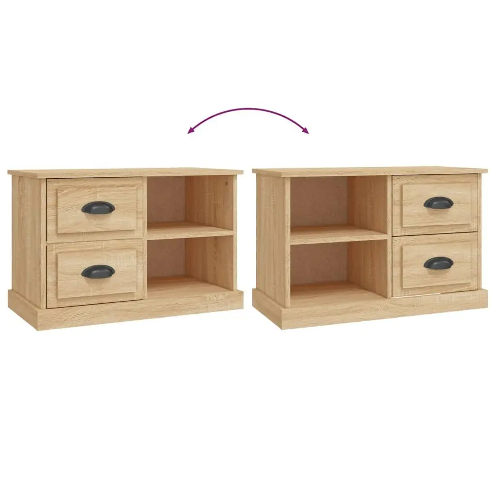 Sonoma Oak Brown TV Cabinet with Engineered Wood