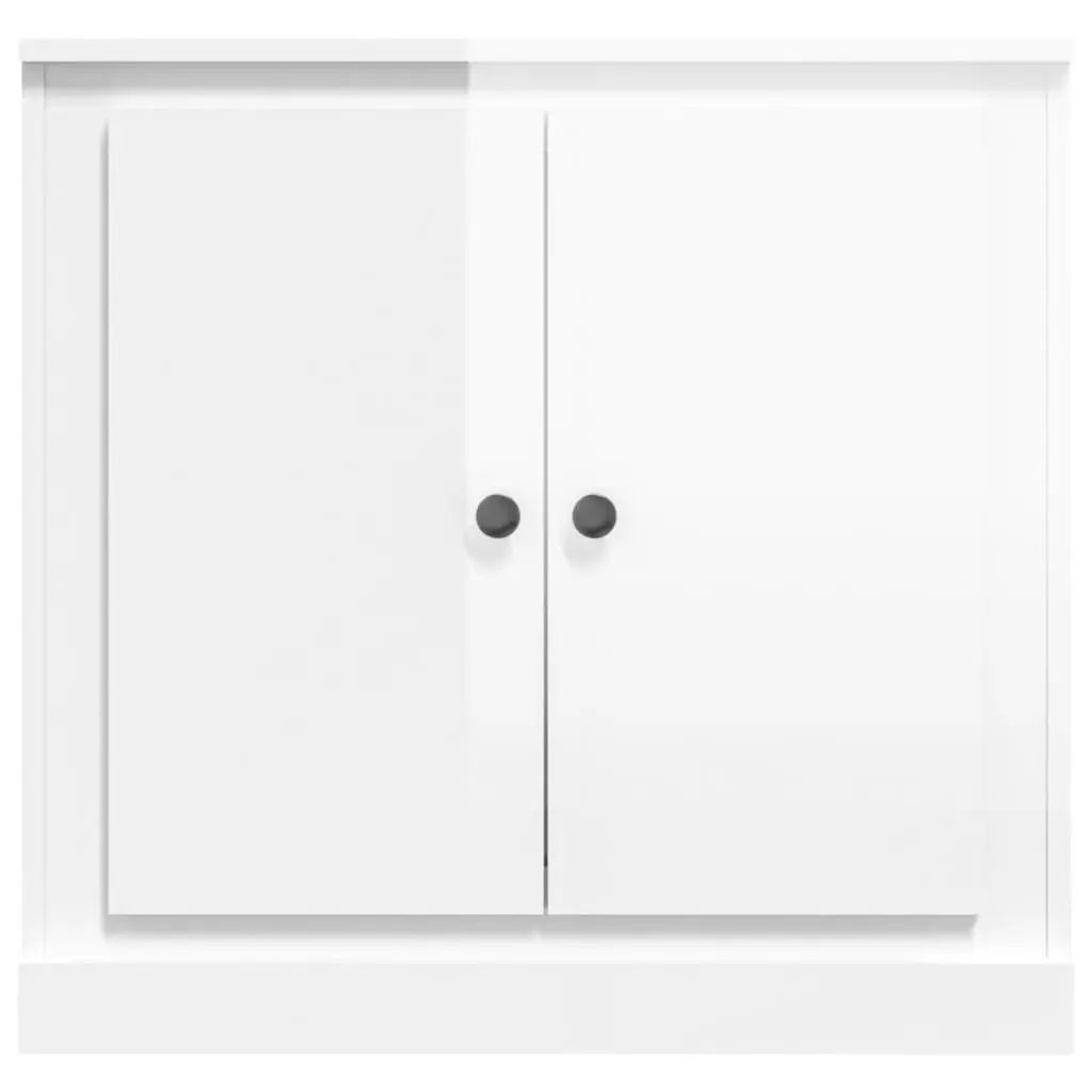 White High Gloss Sideboard Storage Cabinet 70cm
