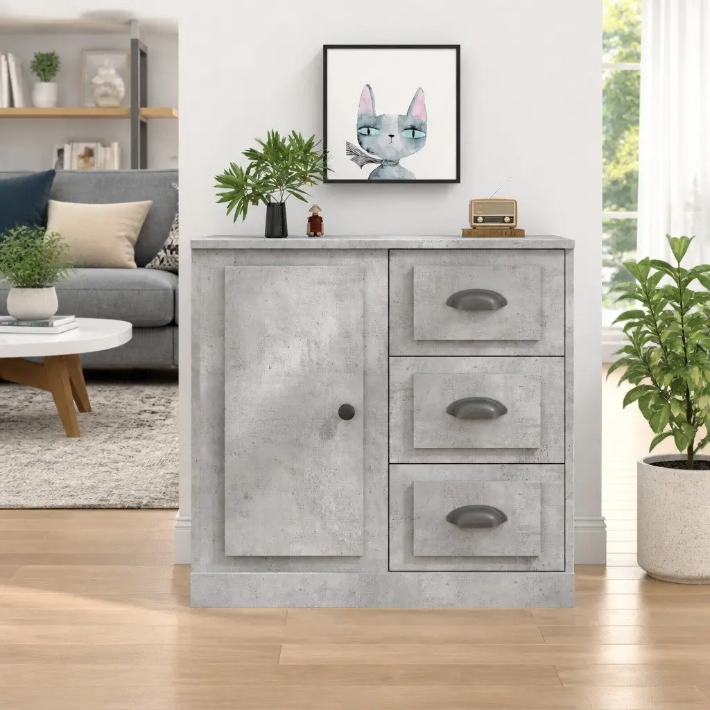 Sideboard Engineered Wood 70 x 35.5 x 67.5 cm Grey