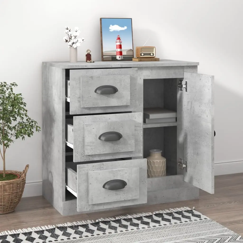 Sideboard Engineered Wood 70 x 35.5 x 67.5 cm Grey