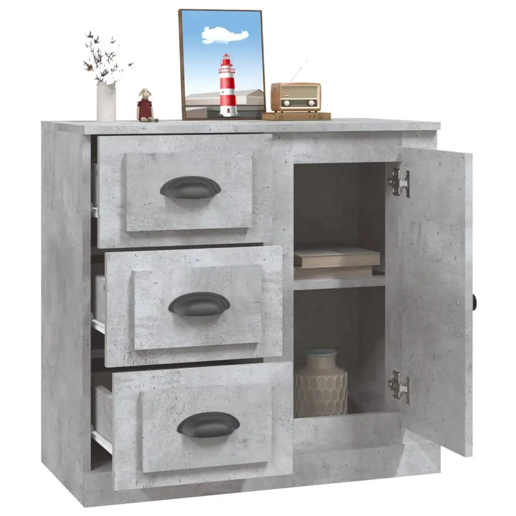 Sideboard Engineered Wood 70 x 35.5 x 67.5 cm Grey