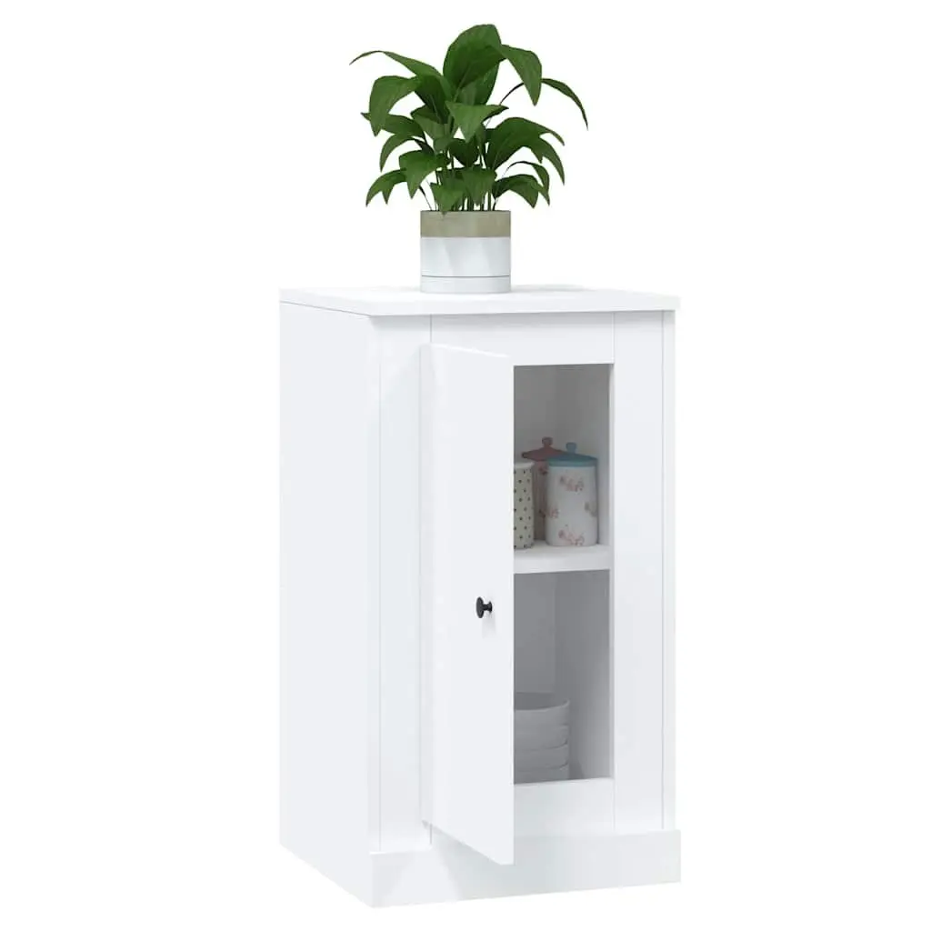 White Sideboard Storage Cabinet Engineered Wood Furniture Buffet Cupboard