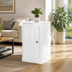 High Gloss White Sideboard with Ample Storage Space