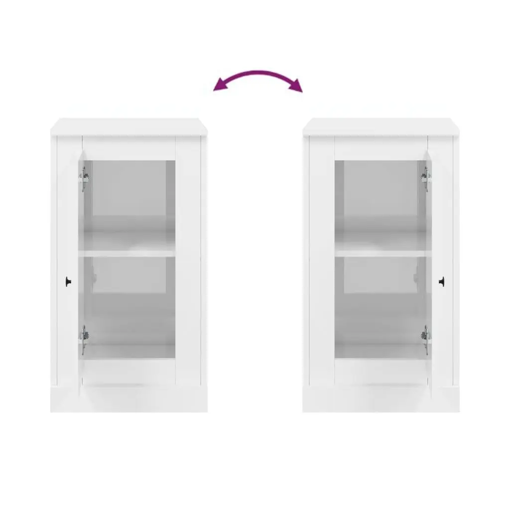 High Gloss White Sideboard with Ample Storage Space