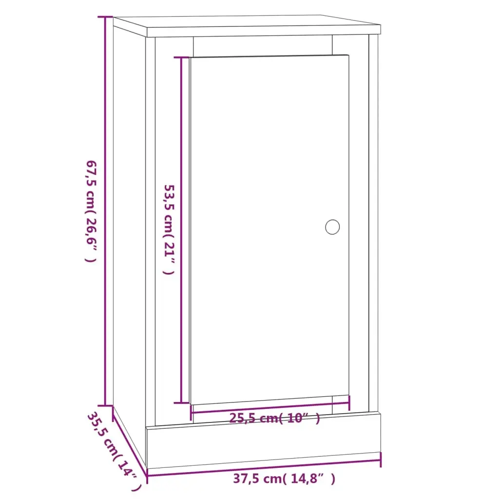 Sideboards 2 pcs High Gloss White Storage Cabinet Engineered Wood Cupboard