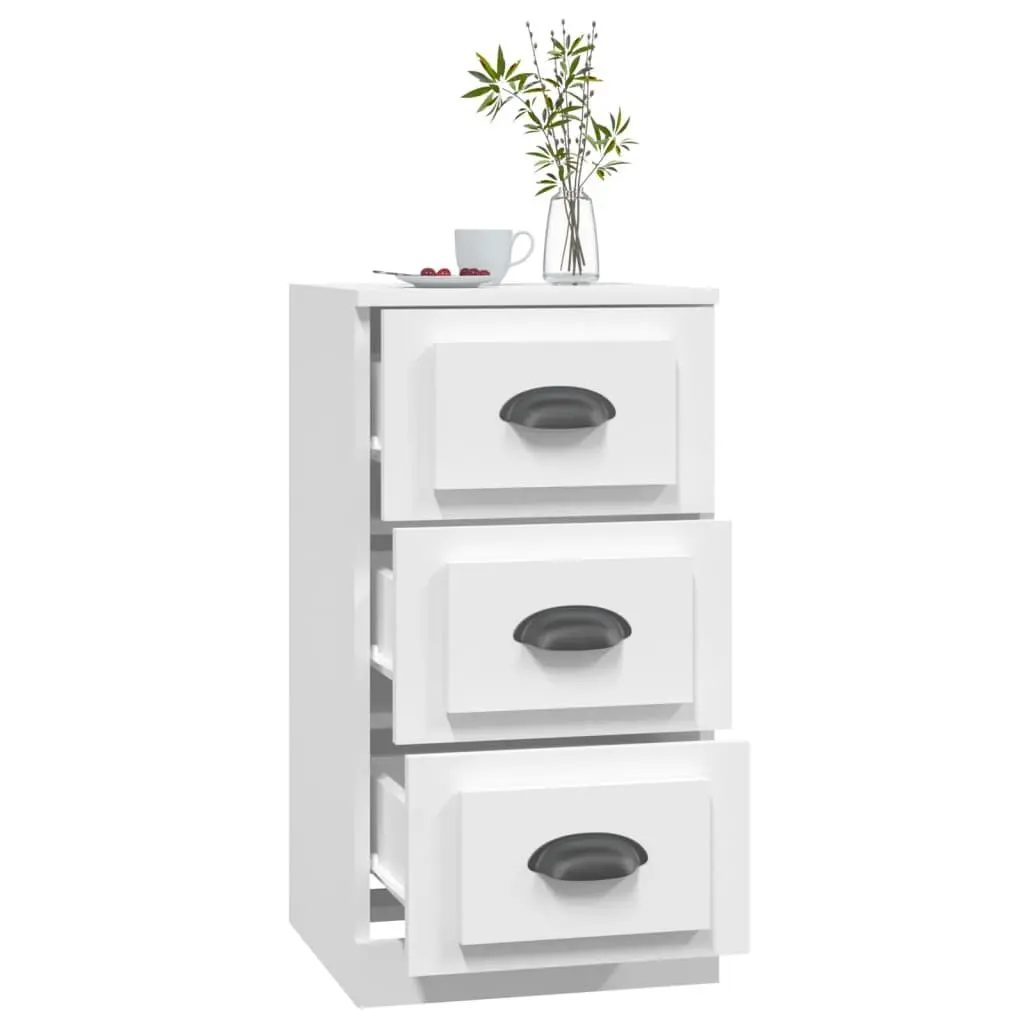 White Sideboard Cabinet with Ample Storage