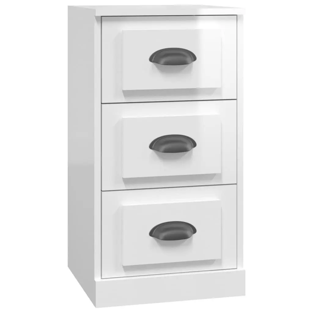High Gloss White Sideboard with Ample Storage