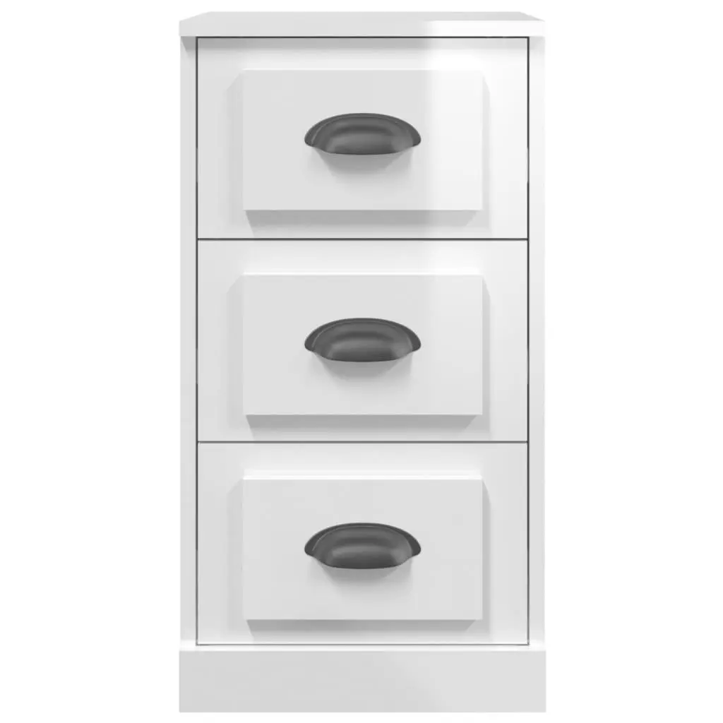 High Gloss White Sideboard with Ample Storage