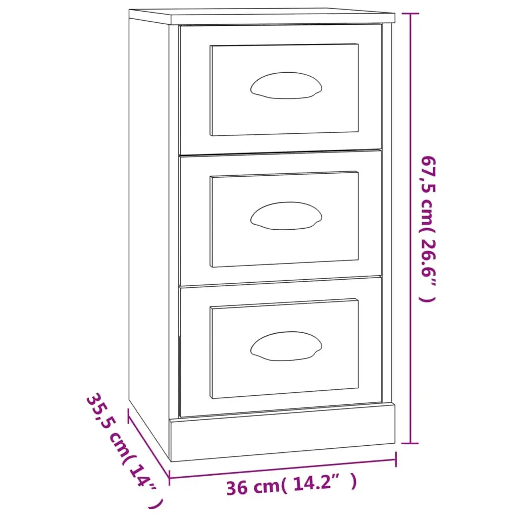 High Gloss White Sideboard with Ample Storage