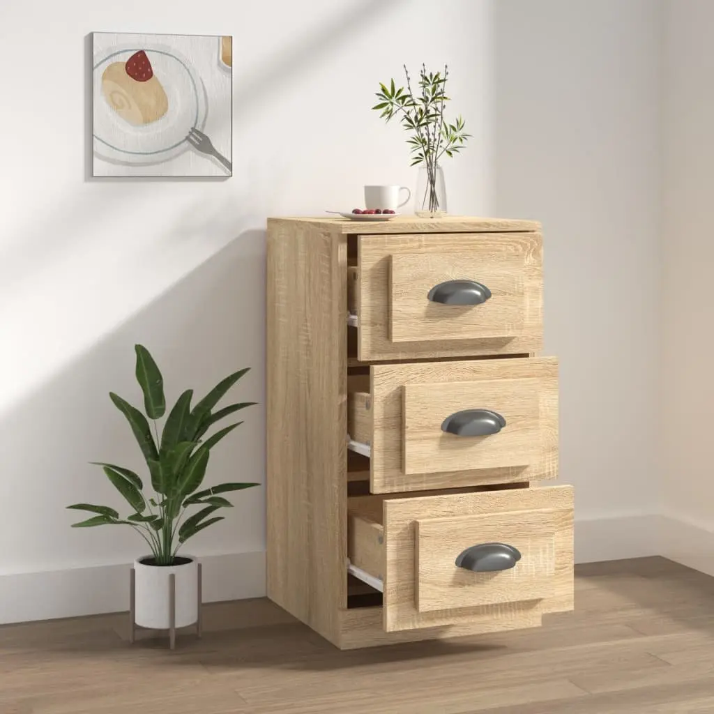 Brown Engineered Wood Sideboard for Storage