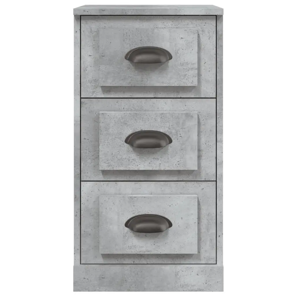 Grey Engineered Wood Sideboard with Sturdy Build