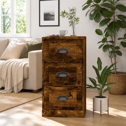 Brown Engineered Wood Sideboard with Ample Storage