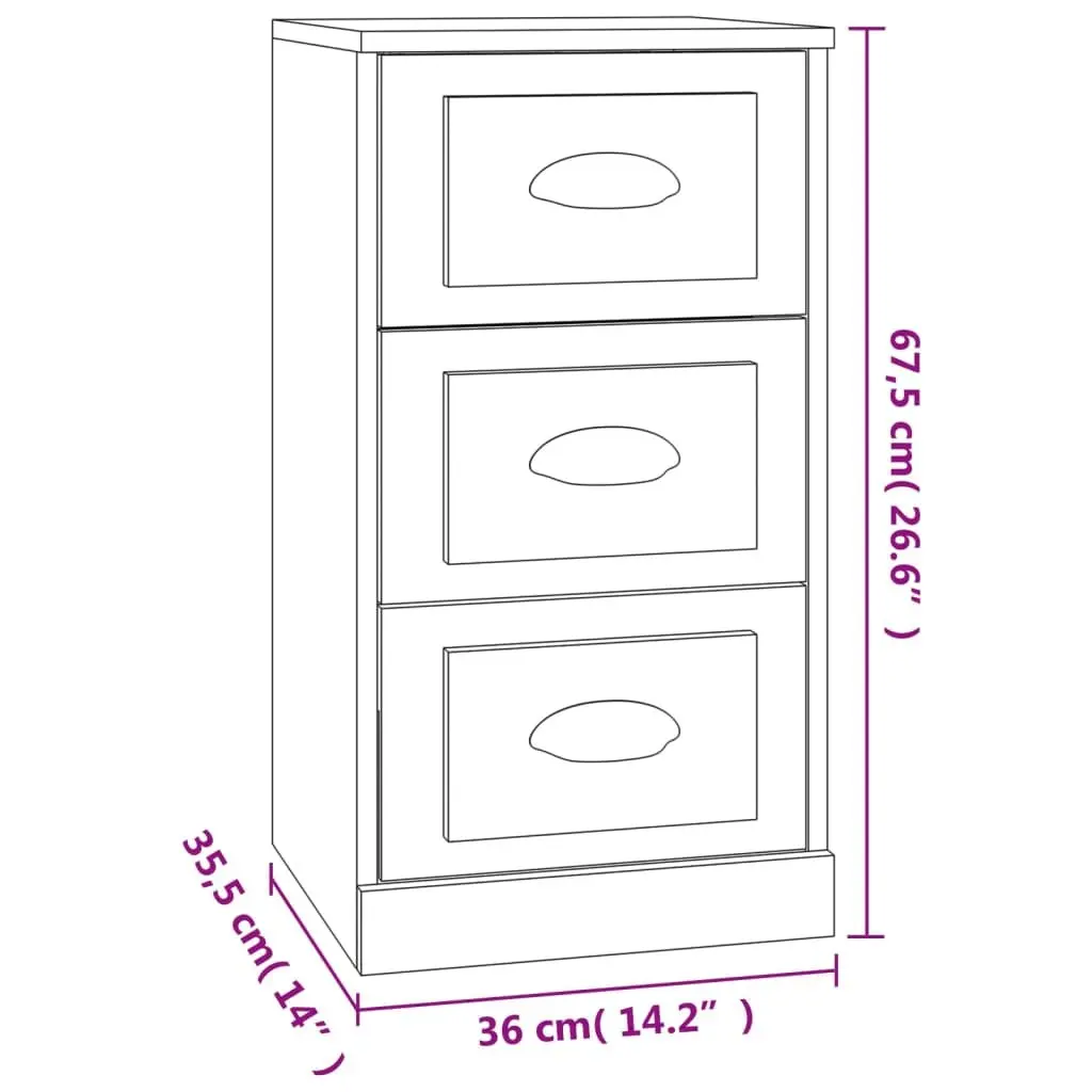 Brown Engineered Wood Sideboard with Ample Storage