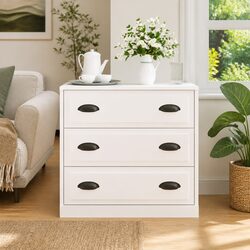 High Gloss White Sideboard Cabinet with Ample Storage