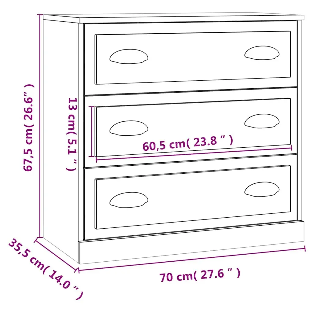 High Gloss White Sideboard Cabinet with Ample Storage