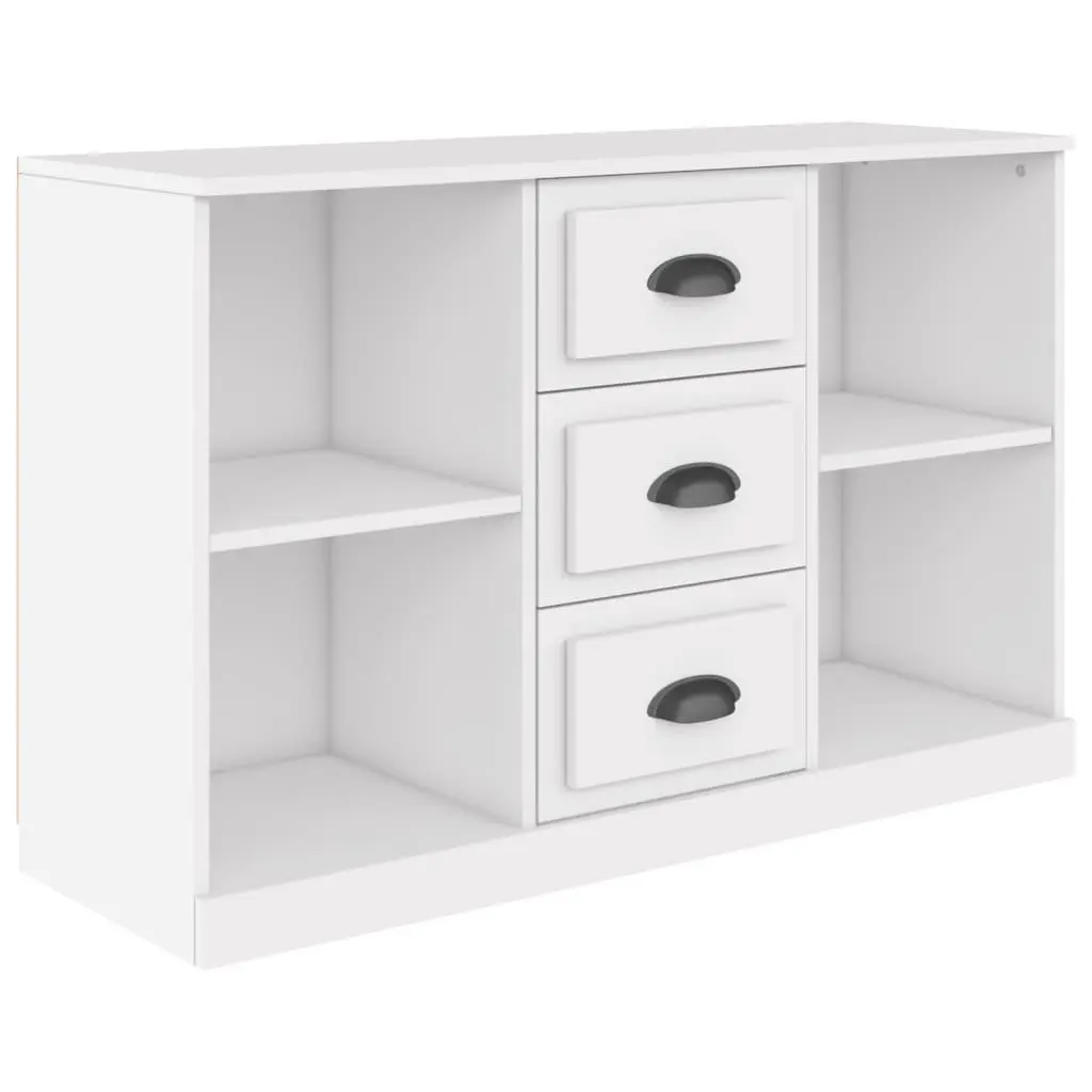 White Sideboard Cabinet with Ample Storage