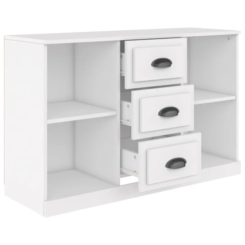 White Sideboard Cabinet with Ample Storage