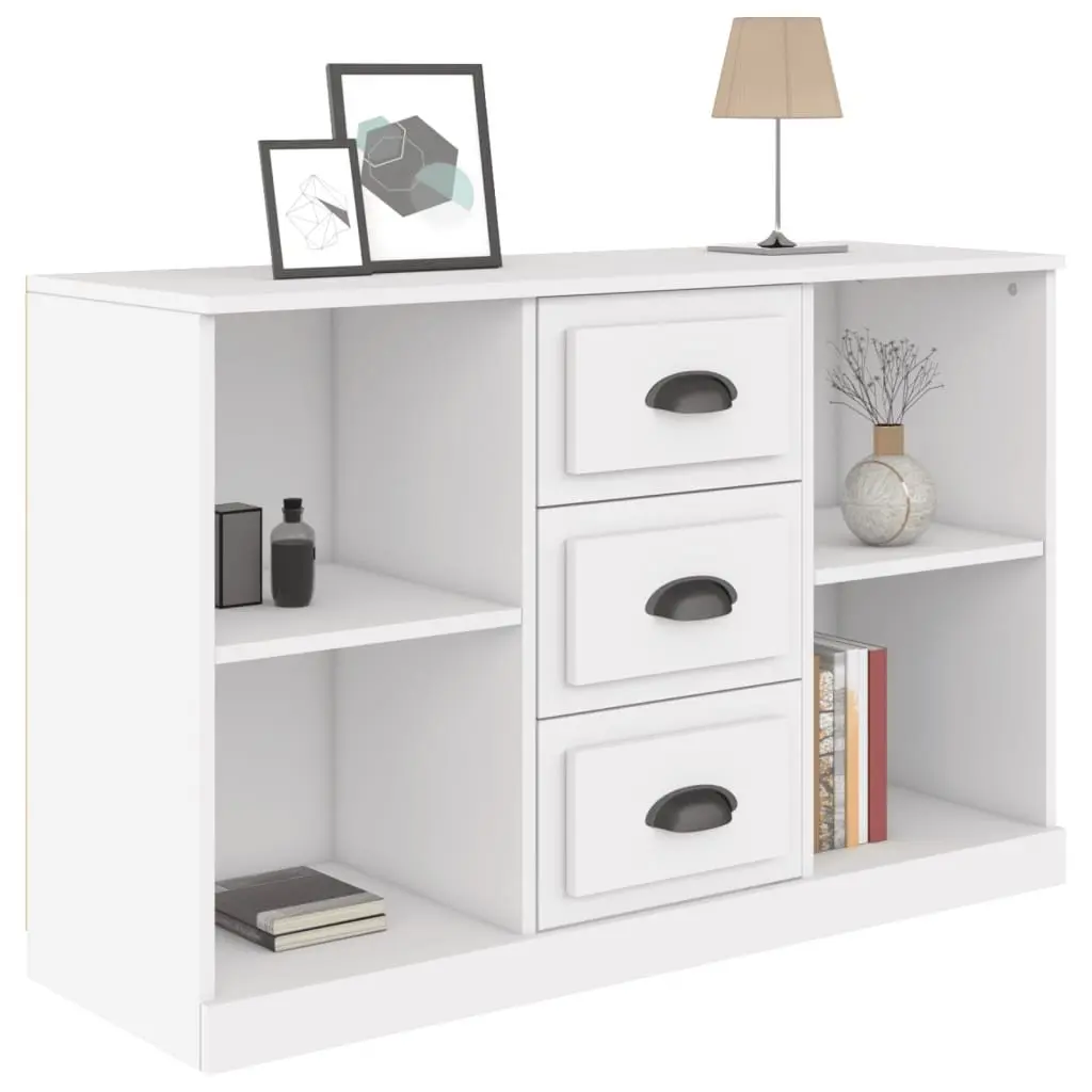 White Sideboard Cabinet with Ample Storage