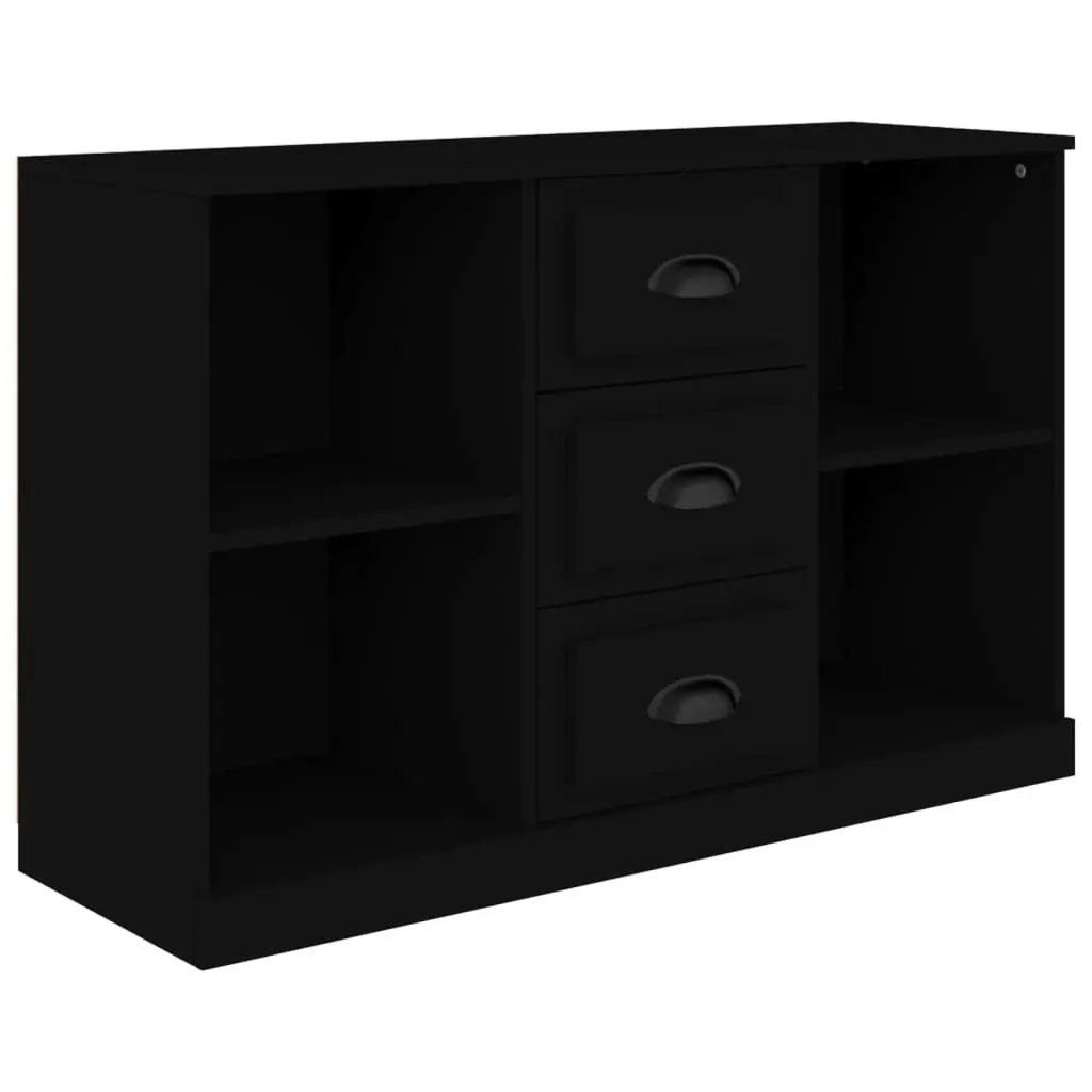 Sideboard Engineered Wood 104.5 x 35.5 x 67.5 cm Black