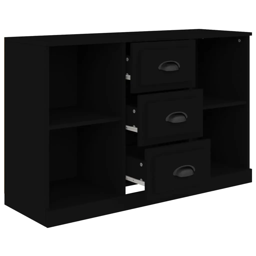 Sideboard Engineered Wood 104.5 x 35.5 x 67.5 cm Black