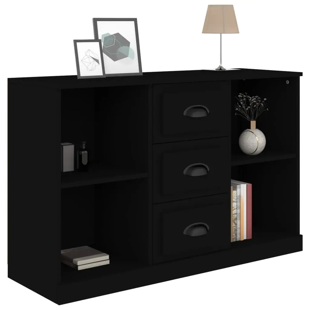 Sideboard Engineered Wood 104.5 x 35.5 x 67.5 cm Black
