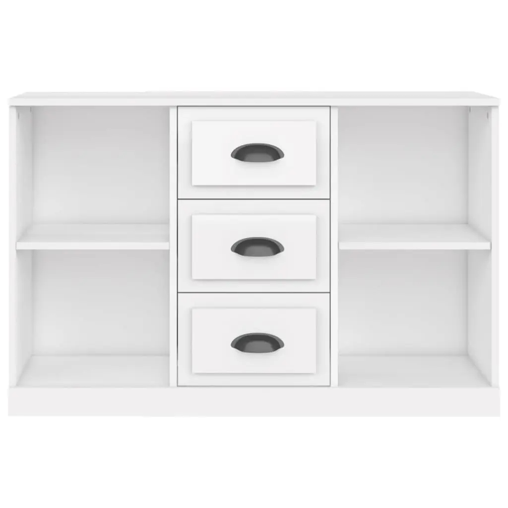 High Gloss White Storage Cabinet with Ample Space