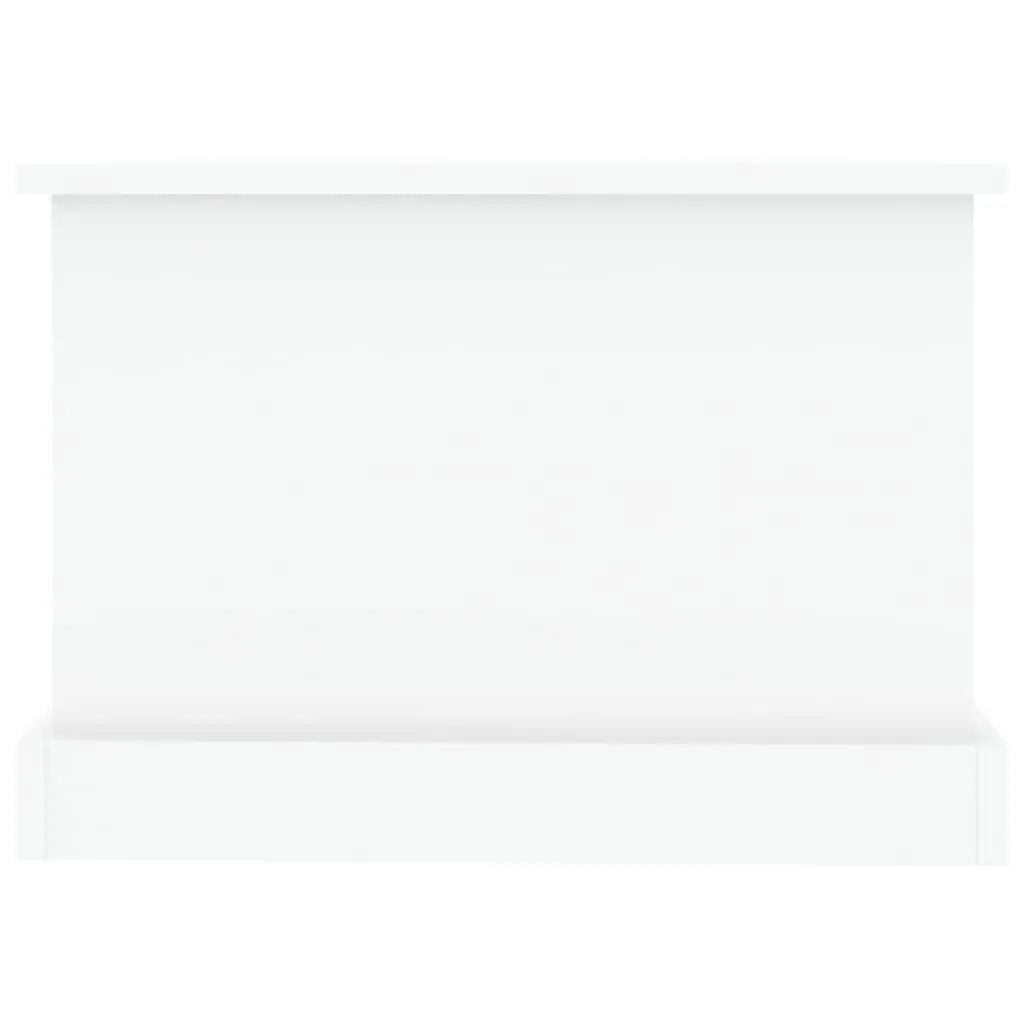 High Gloss White Coffee Table with Storage Drawers