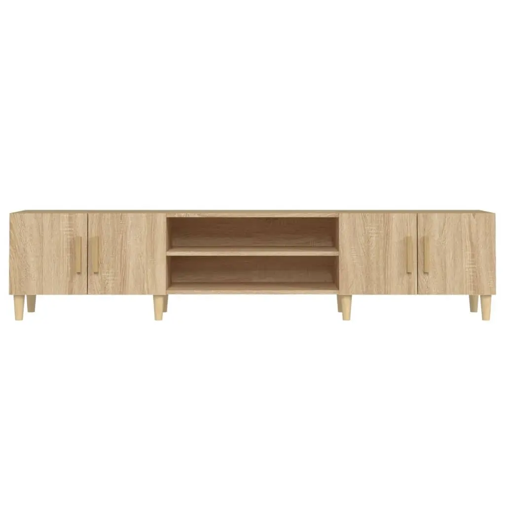 Brown Engineered Wood TV Cabinet with Storage