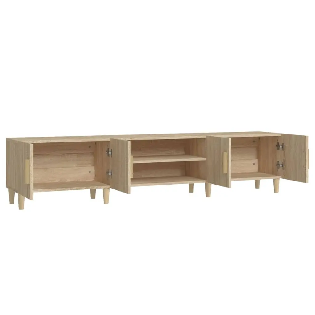 Brown Engineered Wood TV Cabinet with Storage