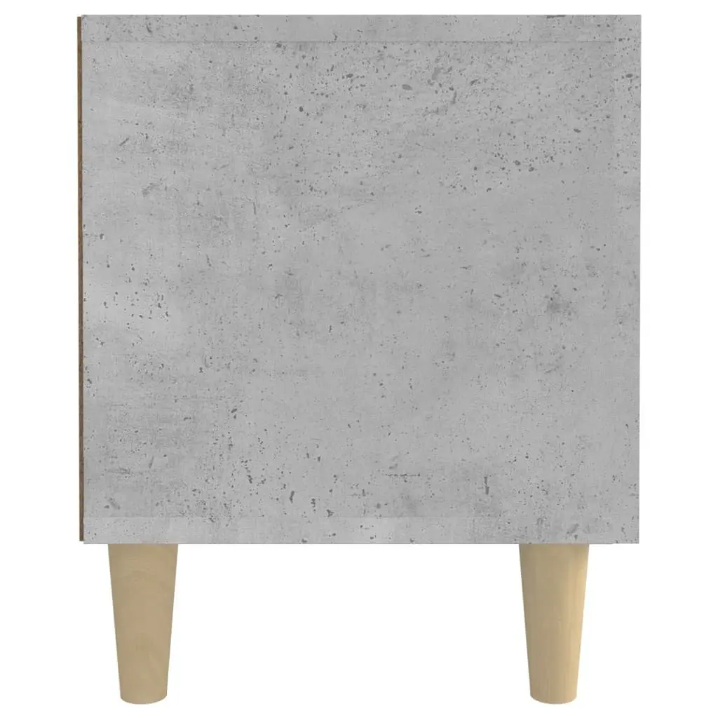 Grey Engineered Wood TV Cabinet with 4 Storage Compartments