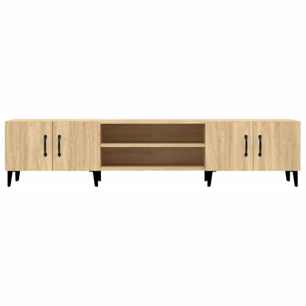 Brown Engineered Wood TV Cabinet with Storage