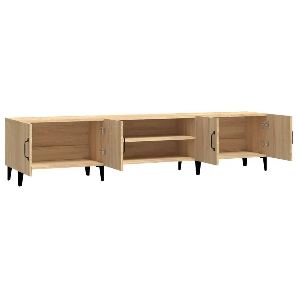 Brown Engineered Wood TV Cabinet with Storage