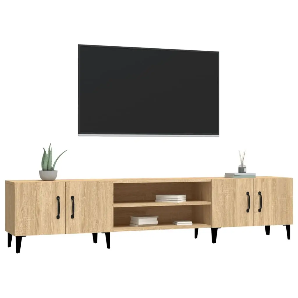 Brown Engineered Wood TV Cabinet with Storage