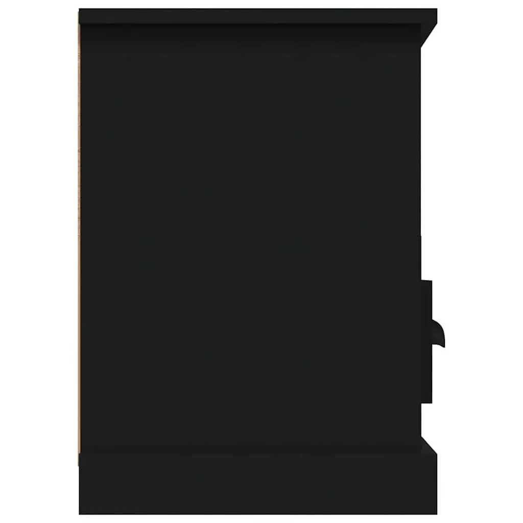 Black TV Cabinet with Ample Storage Drawers
