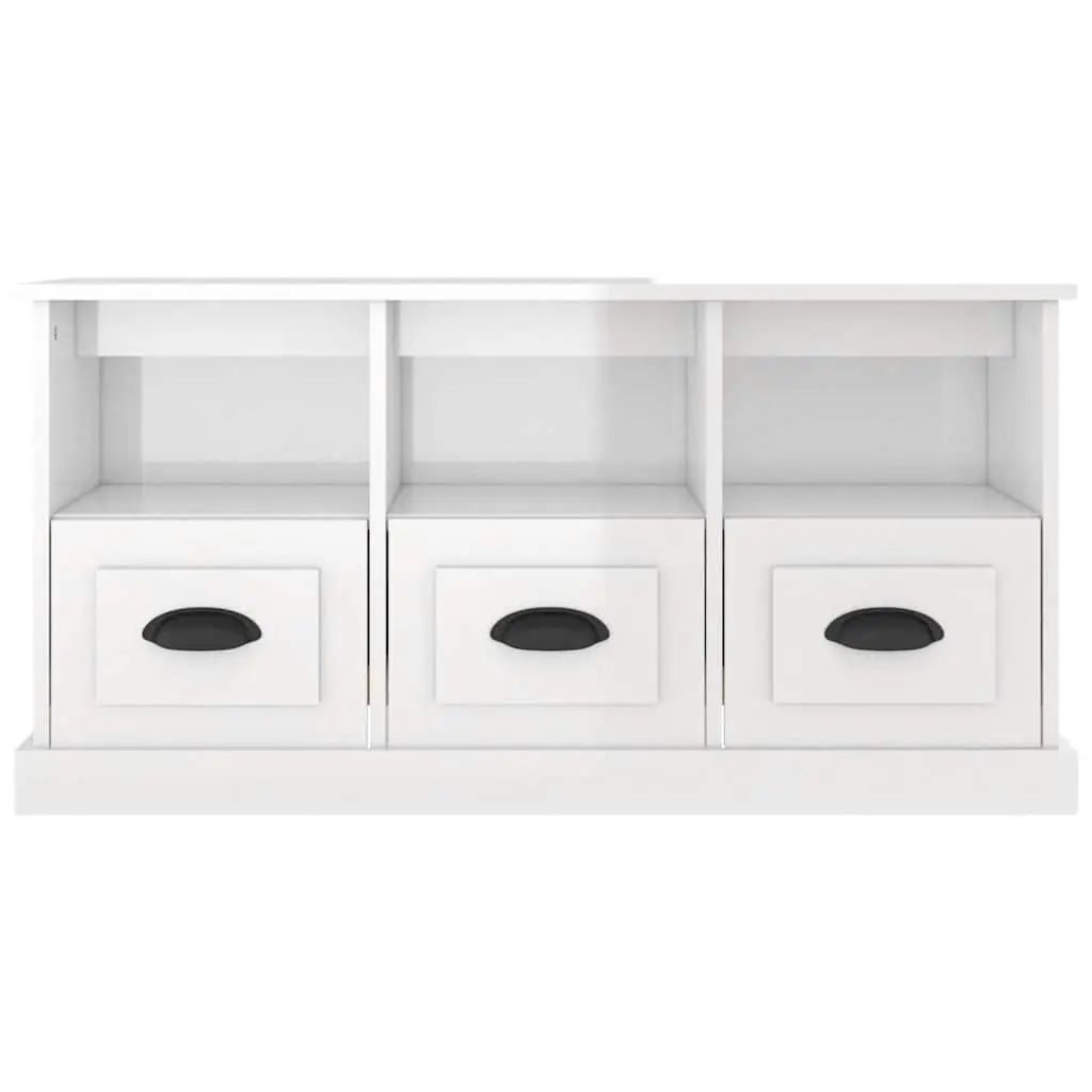 White High Gloss TV Cabinet 100x35x50cm
